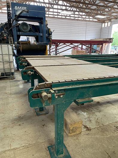 Used Wood-Mizer 4 strand rooftop chain conveyor.with Electric Drive 