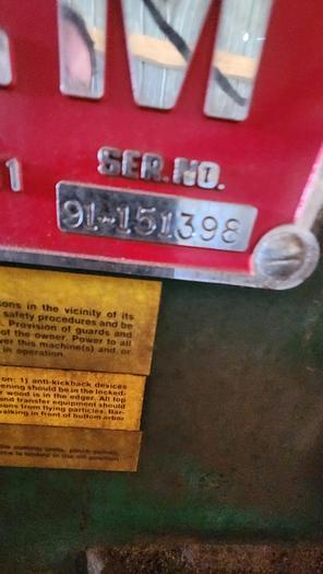 Used Salem 8 x 36 Guided Saw Top Arbor Gang