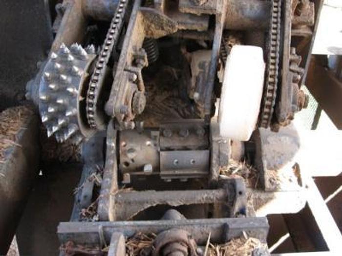 Used Morbark PSP Post and Pole Peeler with Infeed and Outfeed Conveyors