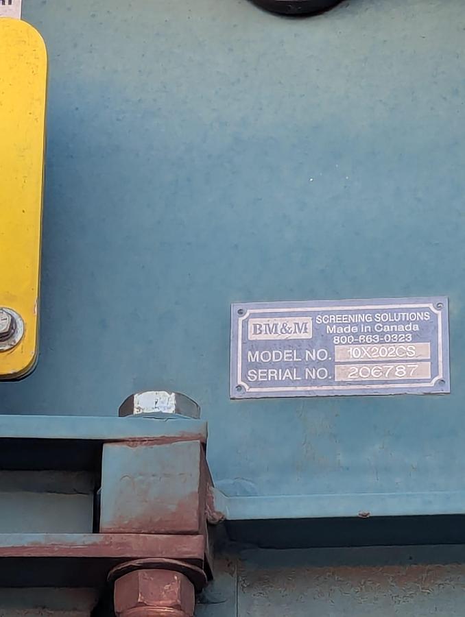 Used BM&M 10 x 20 High Volume Screen