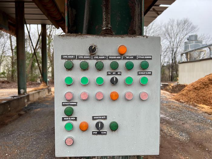 Used Complete Pallet Plant Blower system and 3 Auger truck loading