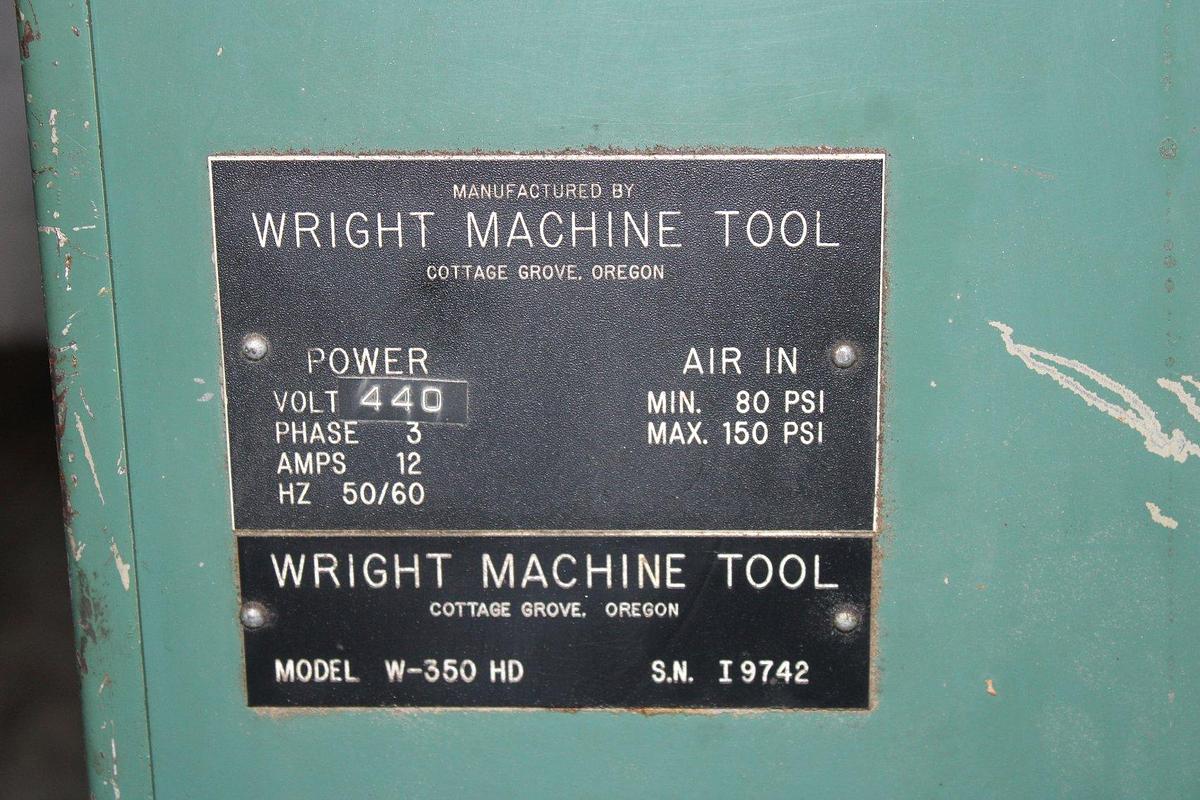 Used WRIGHT W-350 Dual Auto Side Grinder
