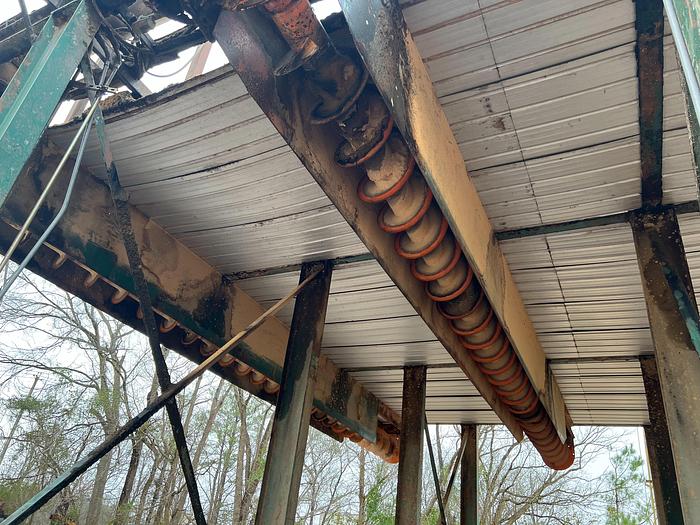 Used Complete Pallet Plant Blower system and 3 Auger truck loading