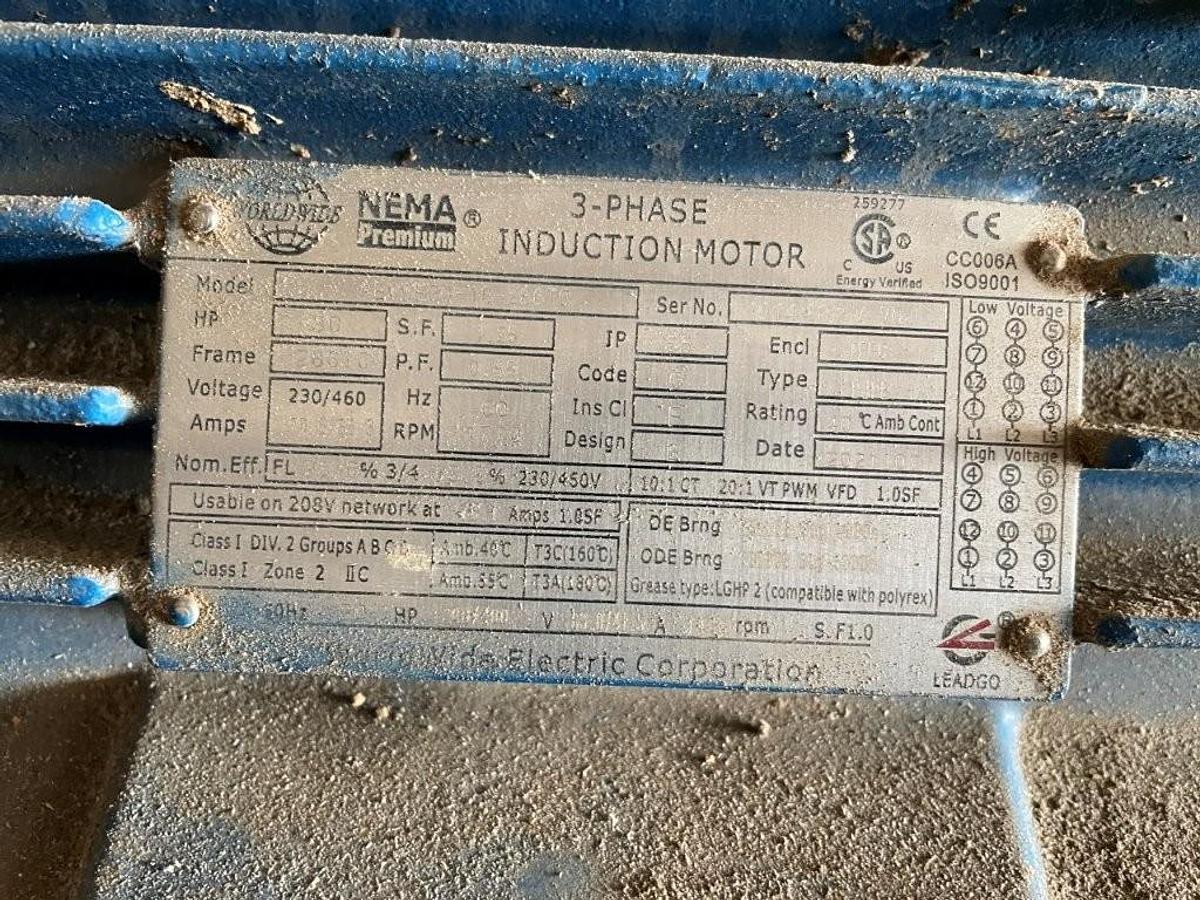 Used Baker Model BSCR-O circle trim scragg mill, 102 in