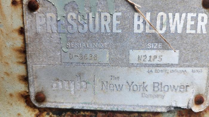 Used New York Blower with 6" Inlet