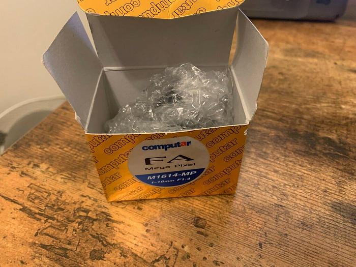 Used Computar M1614-MP2 2/3 Inch Megapixel 16mm Lens with Fixed Focal Length F1.4 Man