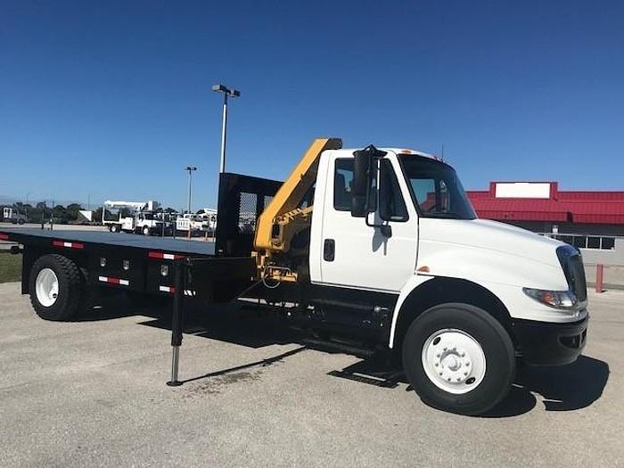 Used 2009 International 4400 Flatbed IMT 7-51K2 Knuckle Boom Truck - C58134