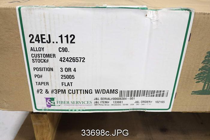 Unused Beloit DD4000 Refiner Complete Plate Set, 24" Disc #33698