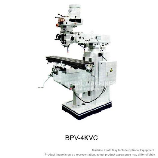 BIRMINGHAM Vertical Knee Mill NT40 Taper, 5HP, 220V/440V with Special Tool Package BPV-4KV-C
