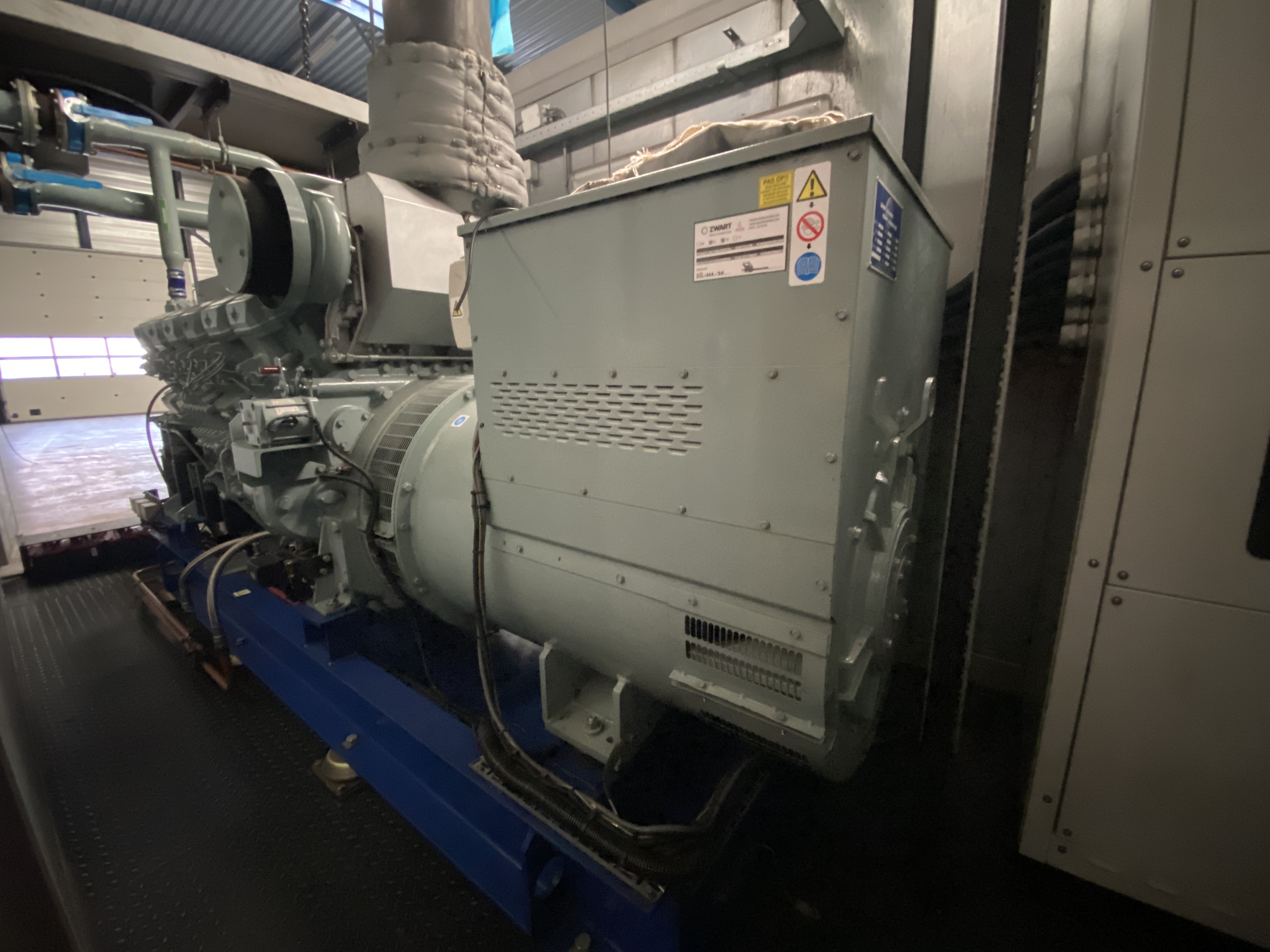 Used 2009 MITSUBISHI S12R / LEROY SOMER DIESEL GEN.SET 1250 KVA