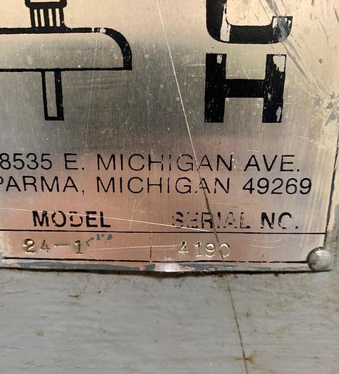 Used PARMA HYDRAULIC VERTICAL HIGH SPEED BROACHING MACHINE 1 TON 24" STROKE