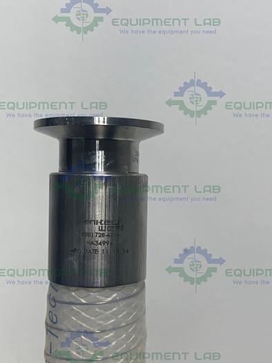 Used Sani-Tech  STHT-R-WR-1000 23" Silicone Hose w/ 1" Sanitary Fitting