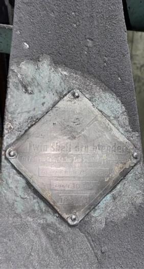 Used 10 CU. FT. PATTERSON KELLEY TWIN SHELL DRY BLENDER – C/S (#9725)