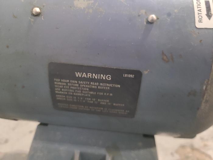 Used Baldor Double Spindle 1HP Buffing Polishing Machine 110v for Sale