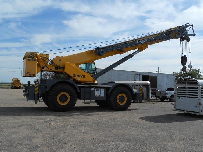 Used USED 2006 GROVE RT875E 75 TON 4X4X4 ROUGH TERRAIN CRANE-5334