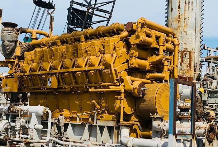 Used Caterpillar 3616 gas engine.