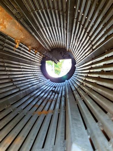 Used Ocieraczka bębnowa, prętowa z natryskiem