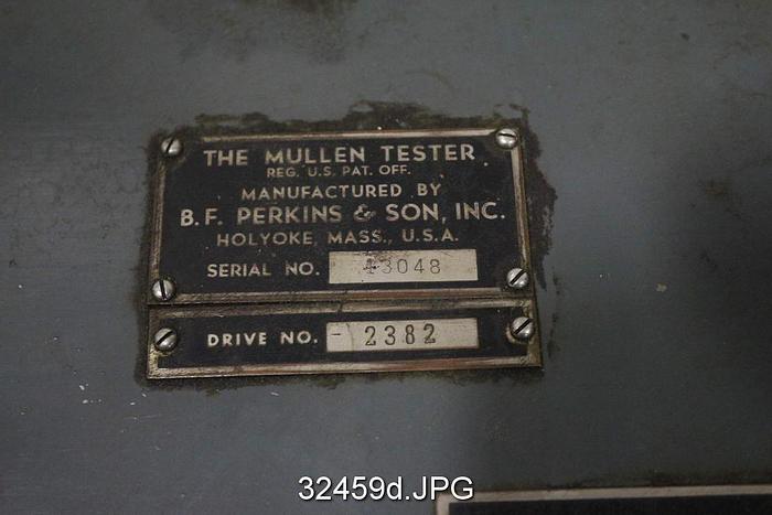 Used BF Perkins A Mullen Burst Tester #32459