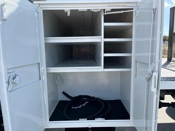 Used Lift-All 75ft Bucket Boom on 2008 Freightliner M2 106 4x4 Reg Cab Flatbed Truck - C84239