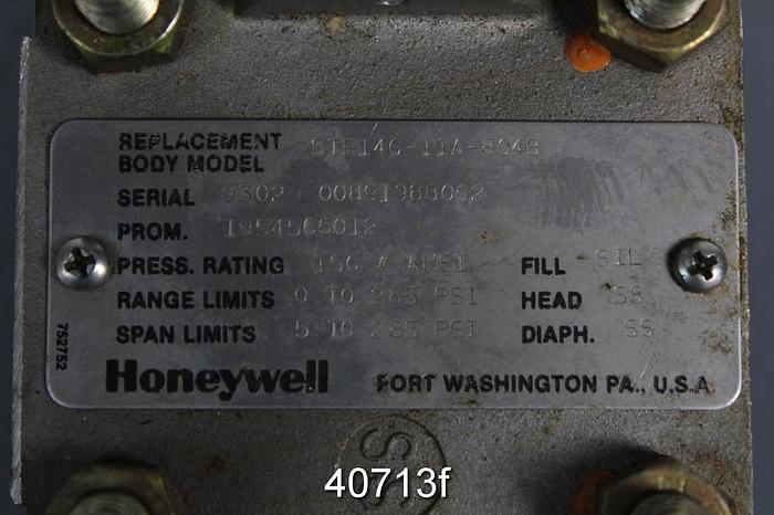 Used Honeywell ST300 Smart Transmitter, Model STR14G-11A-1B0AFAAA1000-CC,DM,LP,MB. C1C3-814B #40713