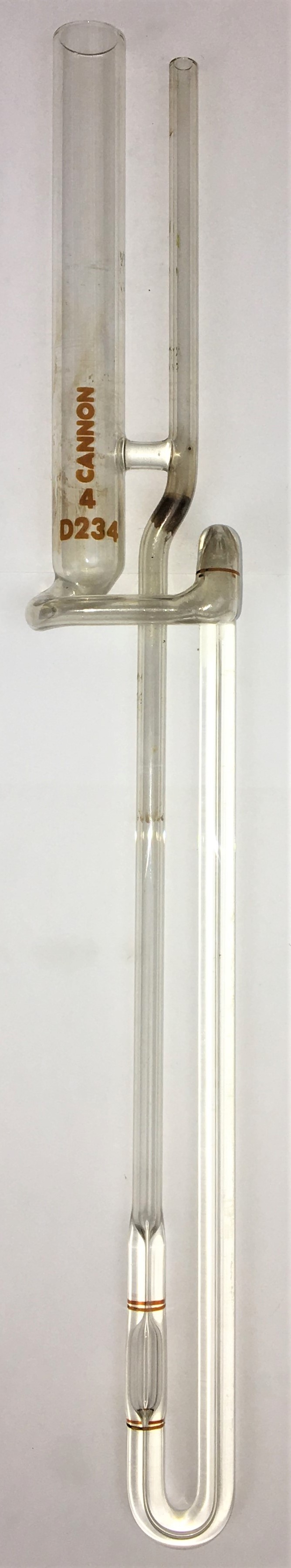 Used Cannon ZCAC-4 (9723-S59) Zeitfuchs Cross-Arm Viscometer Tube (No Certificate) - Size 4