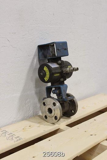 Used Neles Jamesbury 15150313600TT 1" Air Operated Ball Valve #25608