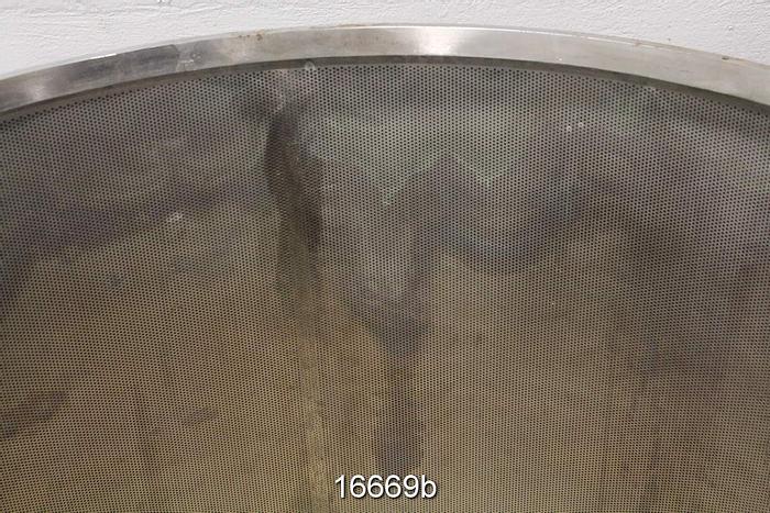 Unused Bird 70 Pressure Screen Inner Basket, 0.062" Holes #16669