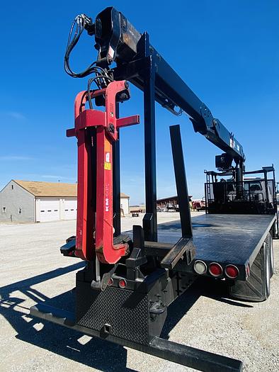 Used 2006 Sterling Flatbed Hiab Crane Truck