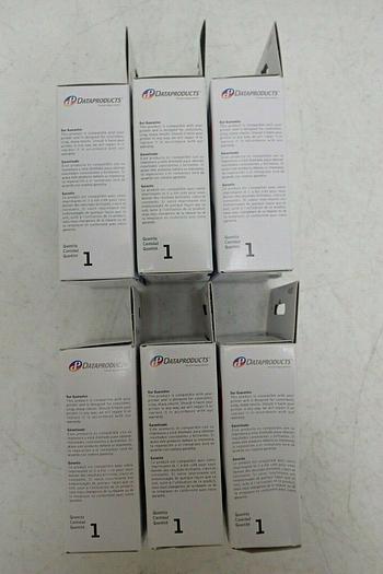 Used Lot of 6 Data Products R3027 Black/Red Compatible Ribbons, NOS 32929610343