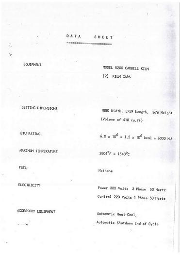 Used Bell type turbo kiln BICKLEY for High Temperature firing mod. ISO-JET