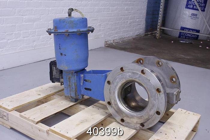 Used Neles Jamesbury 8" V-ball Control Valve #40399