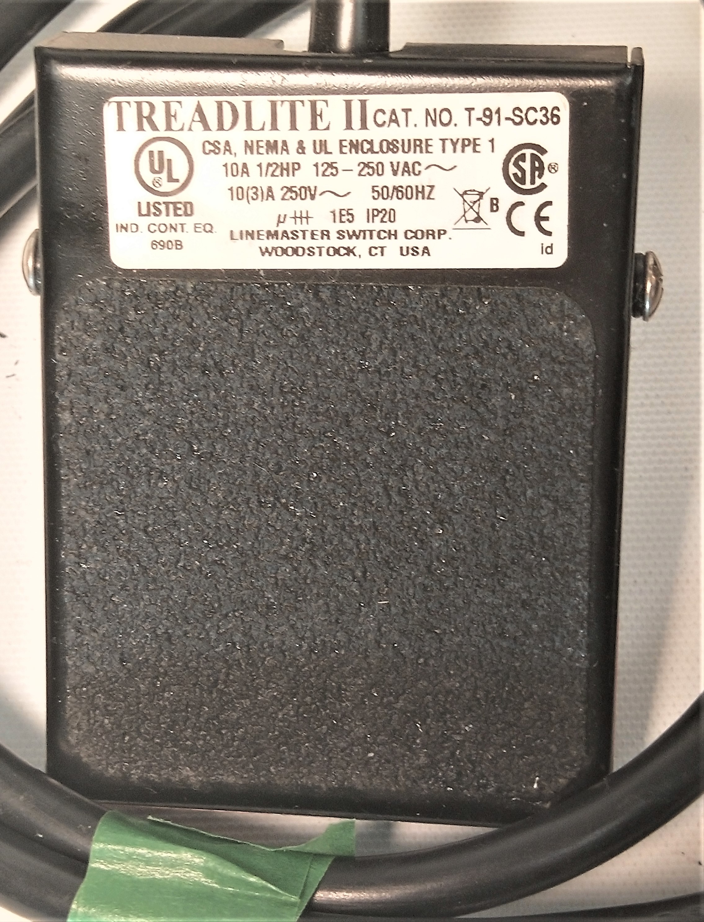Used Treadlite II Foot Switch - Royal RBJ66L Junction Box with Macromatic Time Delay and Asco Solenoid Valve
