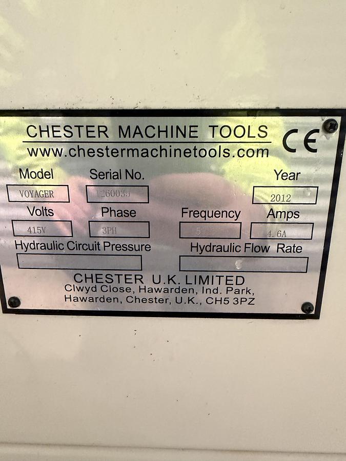 Used Chester Voyager Gap Bed Lathe