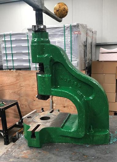 Used Norton No. 6DB Deep Throat Flypress & Stand