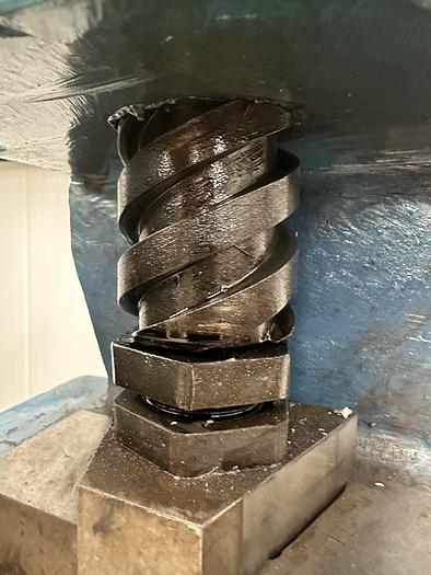 Used Norton No. 6A Deep Throat Flypress & Stand