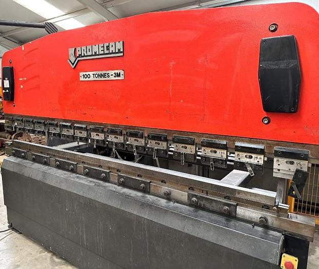 Used Promecam CNC 3m x 100 Ton Upstroking Press Brake