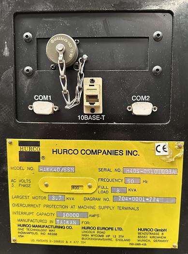 Used Hurco Hawk 40 CNC KNEELESS MILLING MACHINE