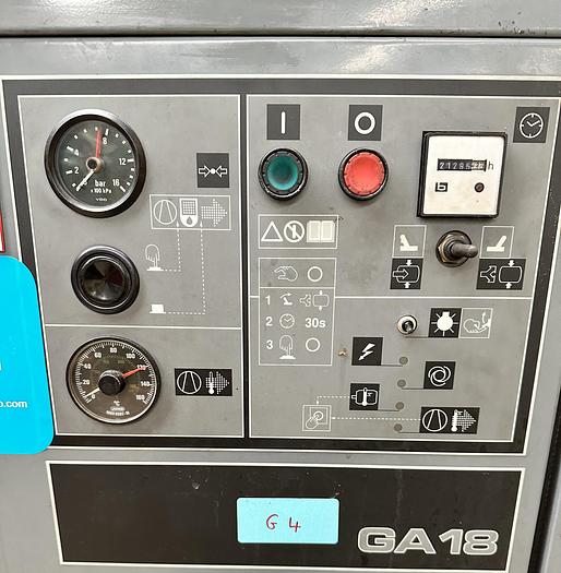 Used Atlas Copco GA18 Screw Compressor & FD40 Air Dryer