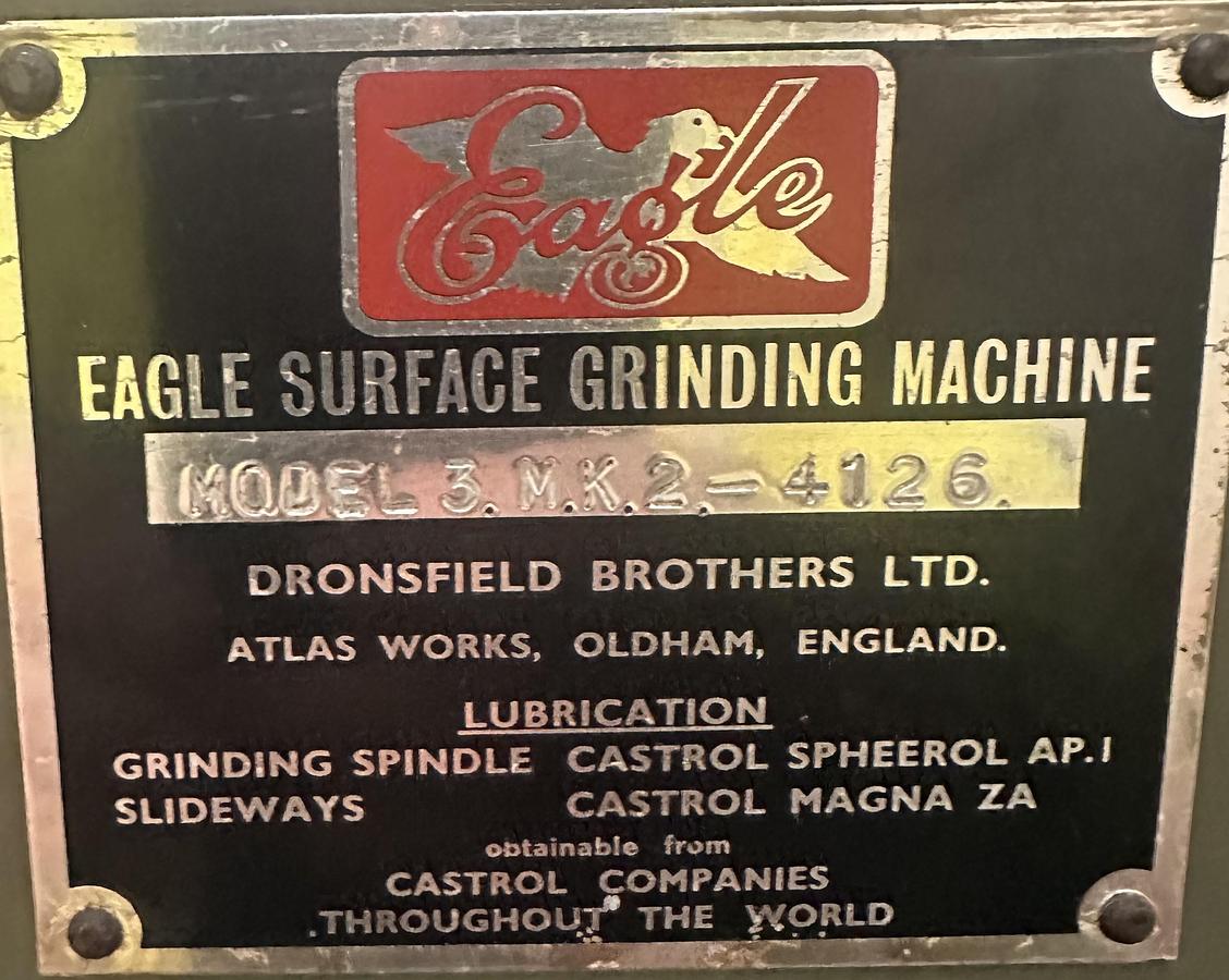 Used Eagle Model 3 MK2 Surface Grinder