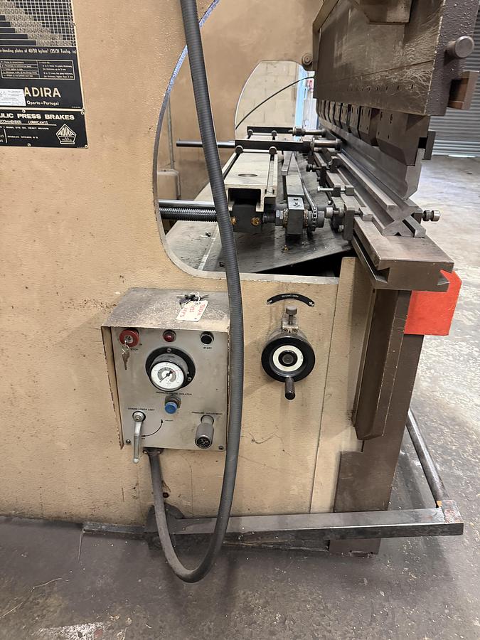 Used Edwards Adira QH-6025 60 Ton x 2500mm Hydraulic Upstroking Press Brake