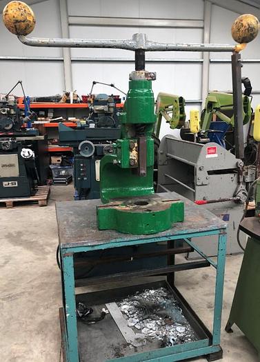 Used Norton No. 6DB Deep Throat Flypress & Stand