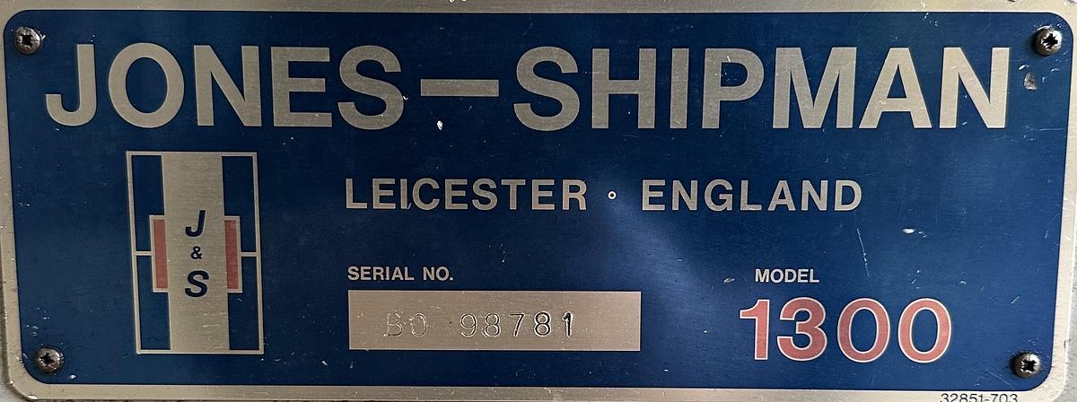 Used 1982 Jones & Shipman 1300 (1302-EIU) Cylindrical Grinder