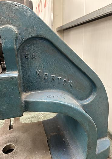 Used Norton No. 6A Deep Throat Flypress & Stand