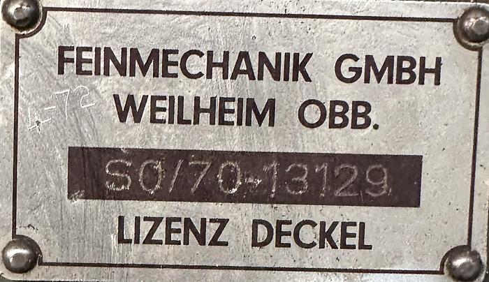 Used Deckel SO/70 Tool & Cutter Grinder