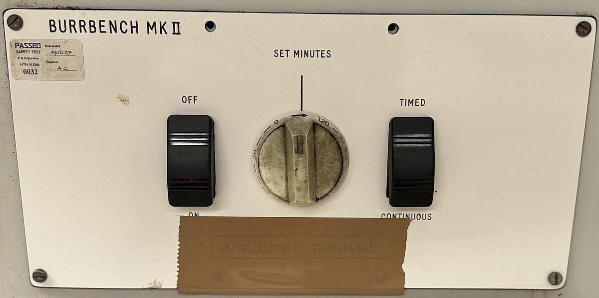 Used Walther Trowal BurrBench MKII Model BB40