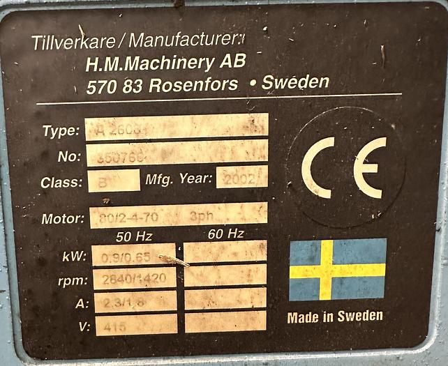 Used 2002 Arboga A2608 Pillar Drill