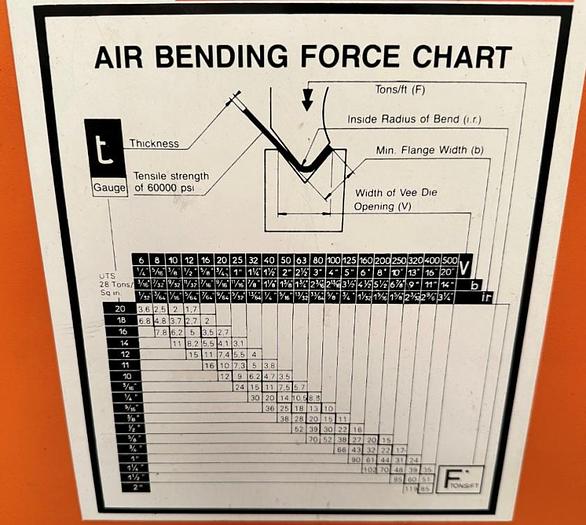 Used Megoform 35 Ton x 1000mm Upstroking Press Brake