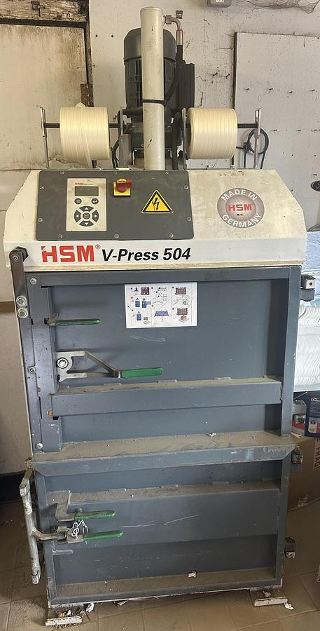 Used 2013 HSM V-Press 504 Hydraulic Baler