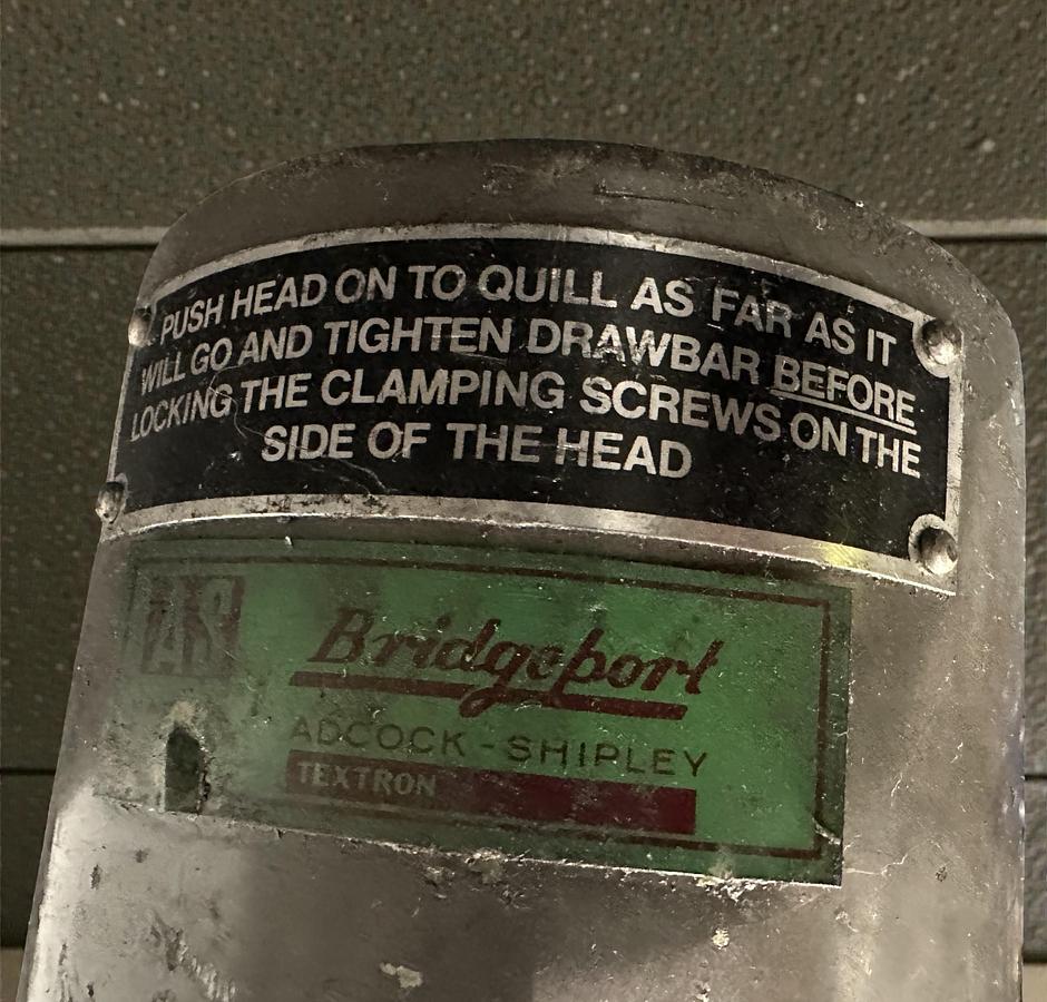 Used Bridgeport Horizontal Milling Arbour