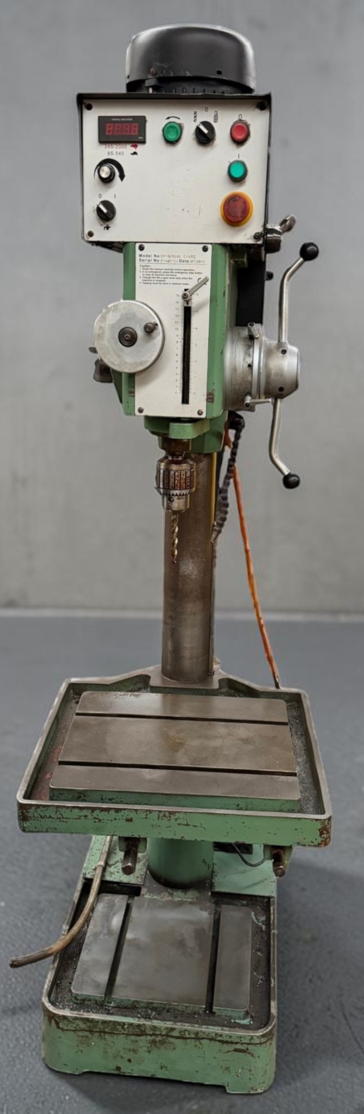 Used 2014 Kitchen & Walker DP-925GAD Variable Speed Drilling & Tapping Machine